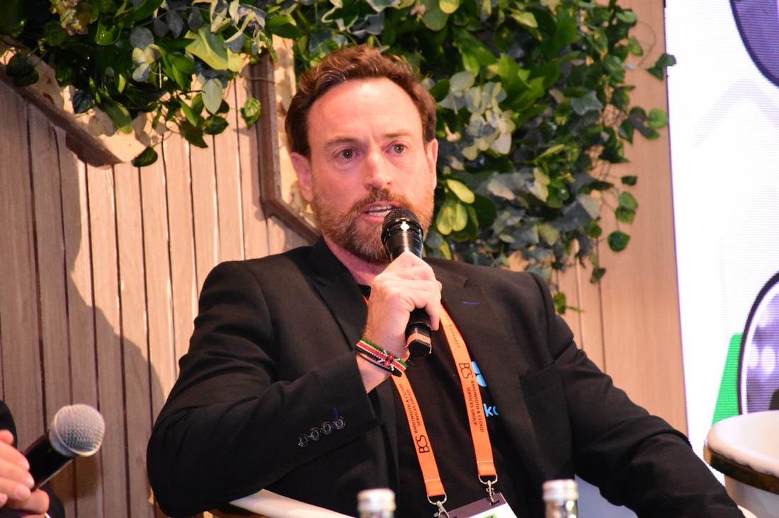 Shaun Morgan speaking at ITW Africa